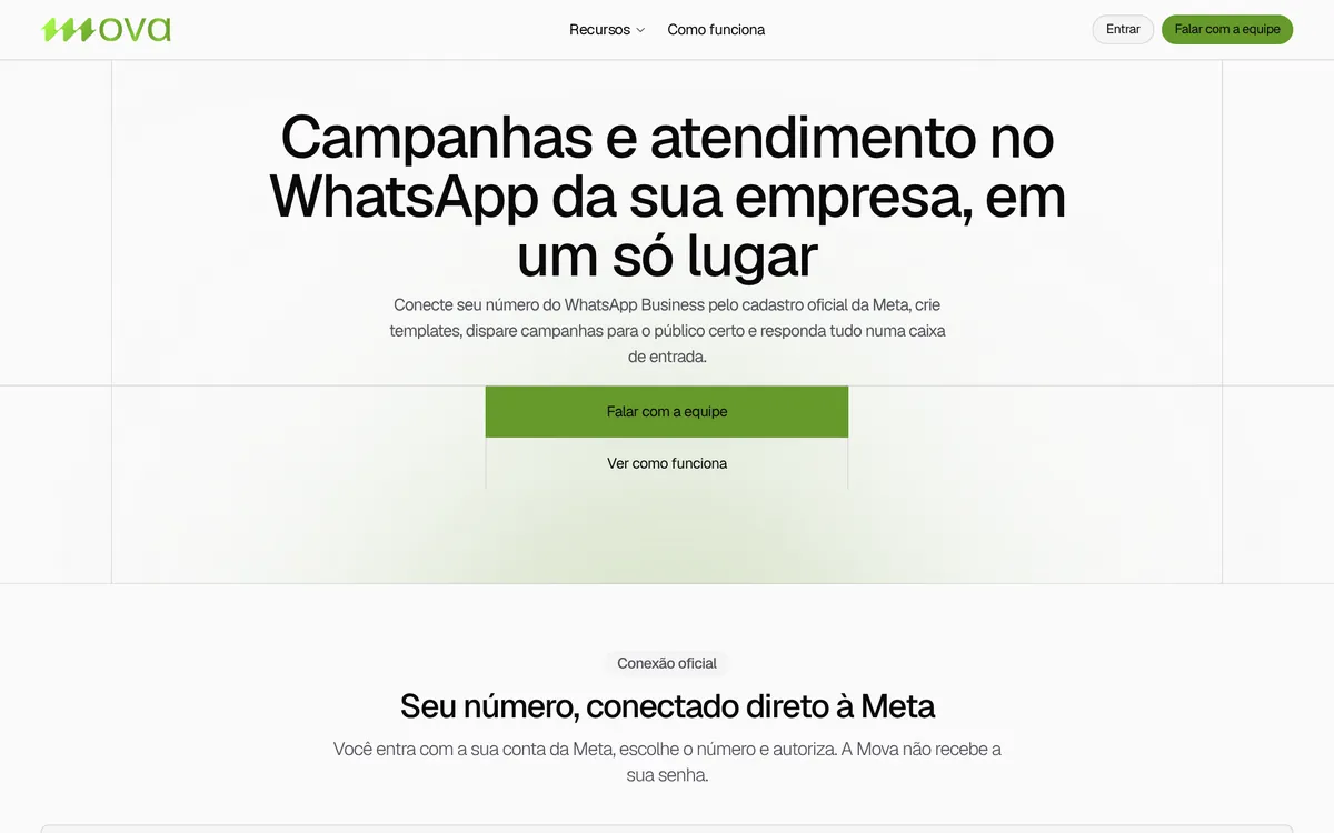 telas do Mova CRM